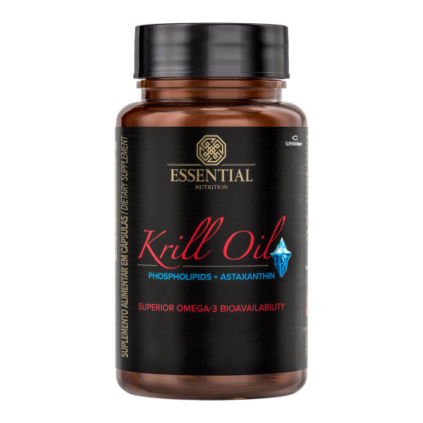 Krill Oil Ômega-3 + Astaxantina 500mg 60 Caps Essential Nutrition