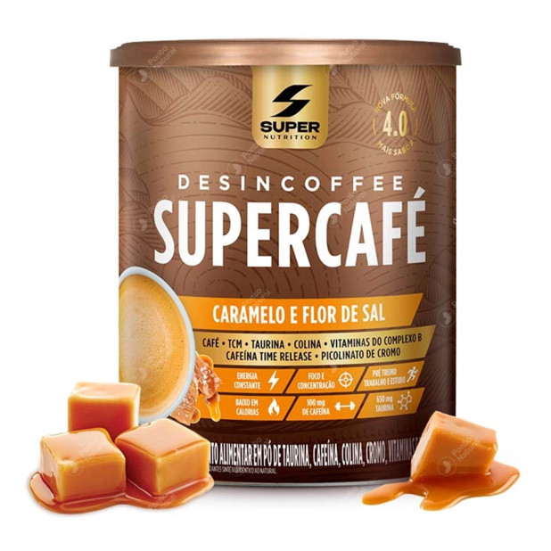 Desincoffee Supercafé 4.0 Termogênico Caramelo e Flor de Sal 220g