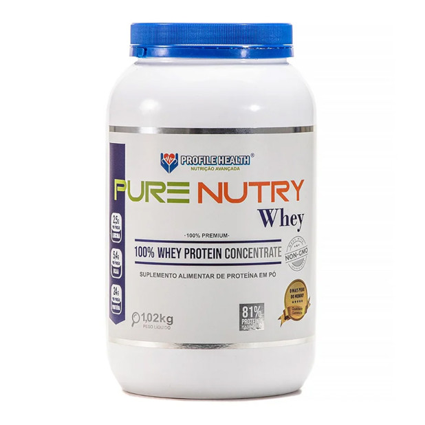 Pure Nutry Whey Concentrado Neutro 1,020kg Profile Health