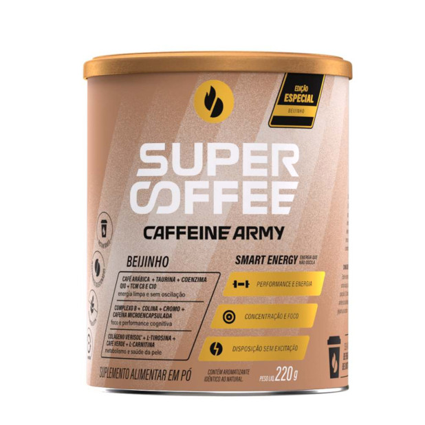 Supercoffee 3.0 Café Arábica Sabor Beijinho 220g Caffeine Army