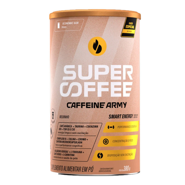 Supercoffee 3.0 Café Arábica Sabor Beijinho 380g Caffeine Army