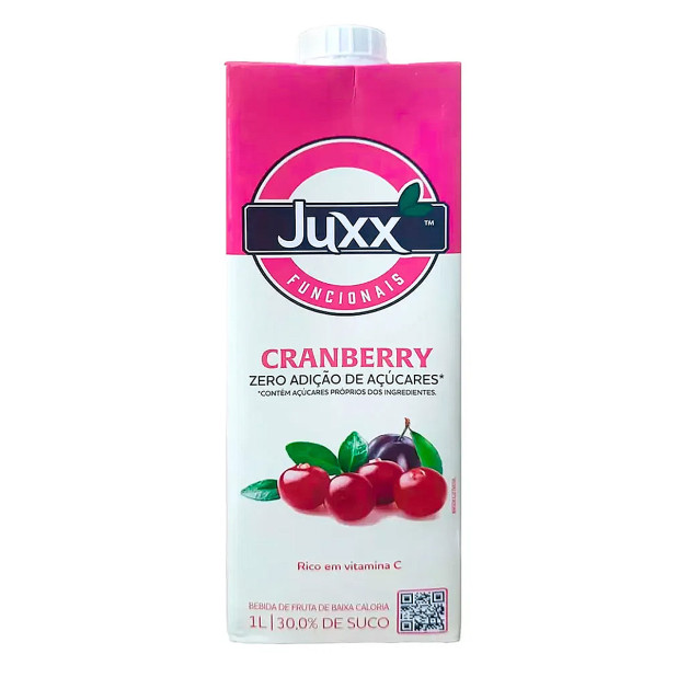 Suco de Cranberry Zero Açúcar 1 Litro Juxx