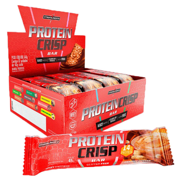 12x Barra Protein Crisp Bar Peanut...